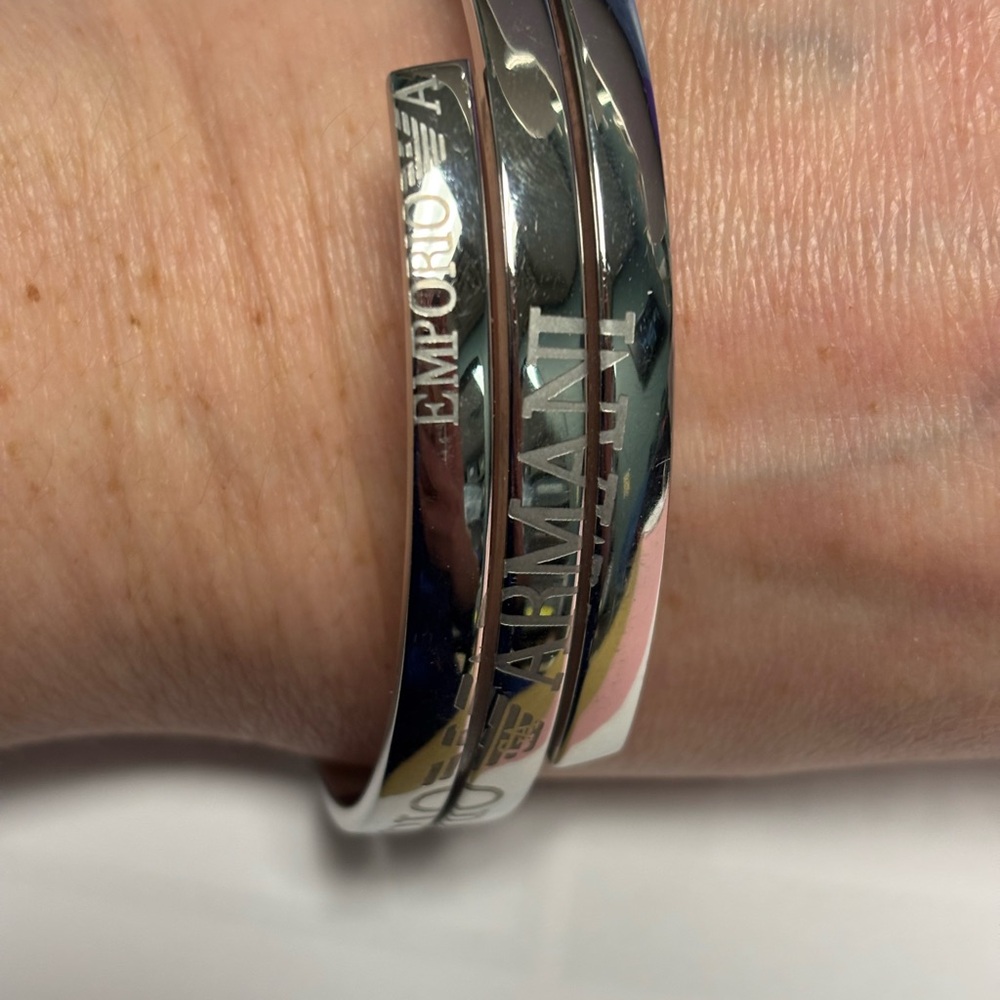 Emporio Armani Polished Silver Bracelet